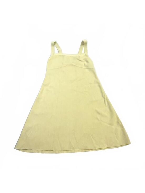 Zara Dresses & Skirts - ZARA Beige Knit Square Neck Strappy Sleeveless Midi Slip Dress Women's L